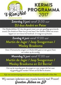 Kermisprogramma 2017